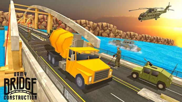 美国陆军大桥建造河道模拟