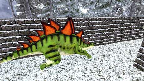 野生恐龙冬季丛林3D.jpg