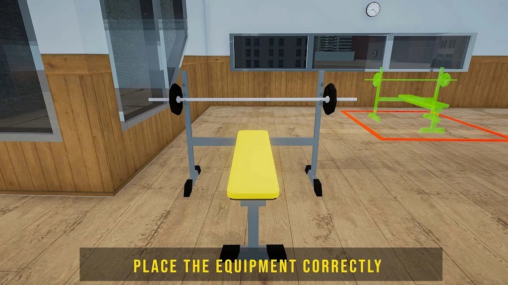 健身房模拟器锻炼3d